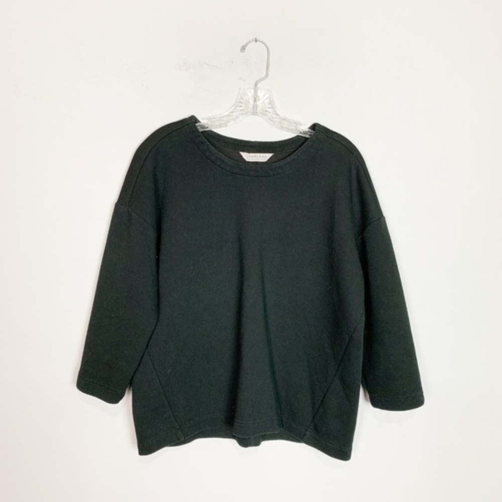 Everlane | pullover sweatshirt black structured M